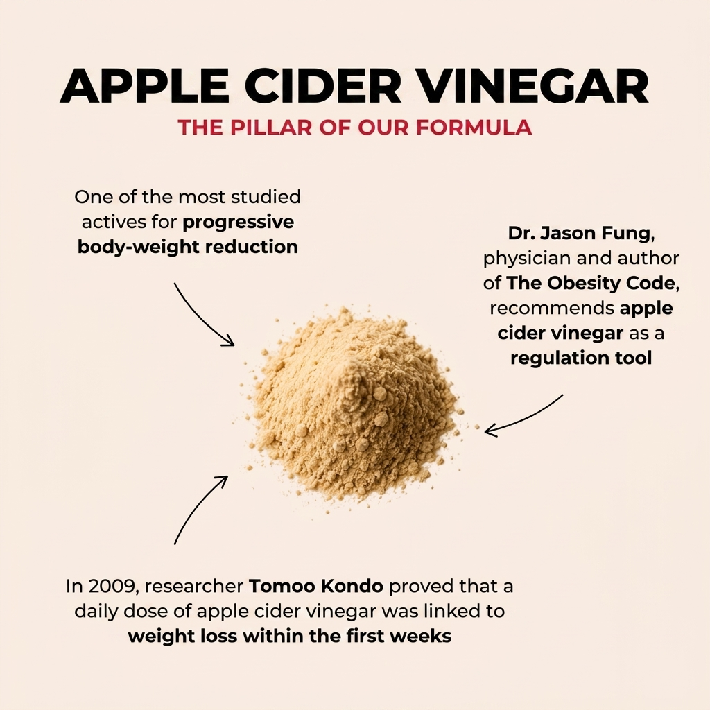 Apple cider vinegar pillar