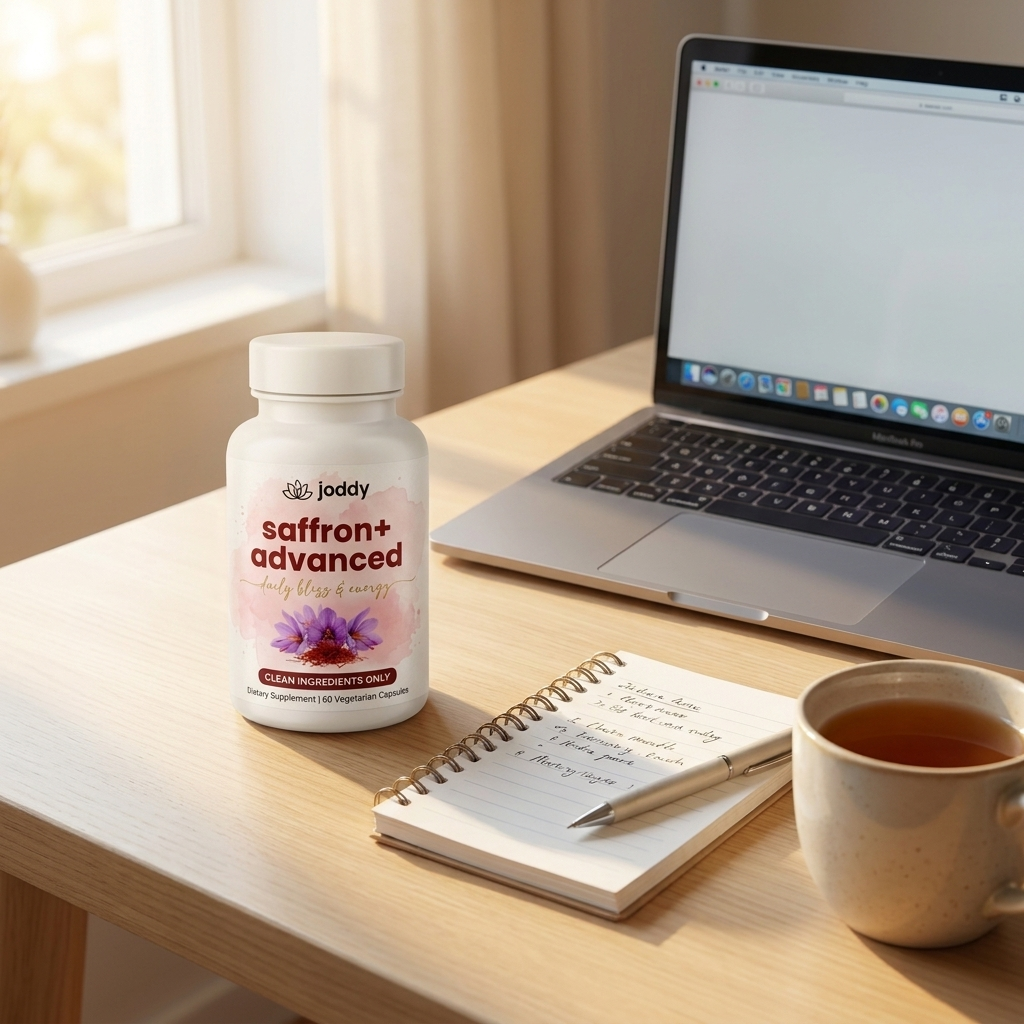 Joddy Saffron+ on desk